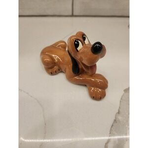 Vintage 1950s Evan K Shaw American Pottery Metlox Disney's Pluto Dog Laying Down